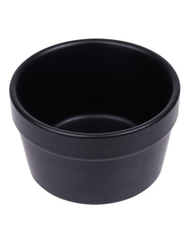 Ramequins noirs Olympia Mediterranean 77mm - lot de 6