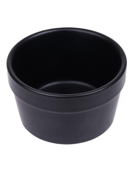 Ramequins noirs Olympia Mediterranean 77mm - lot de 6