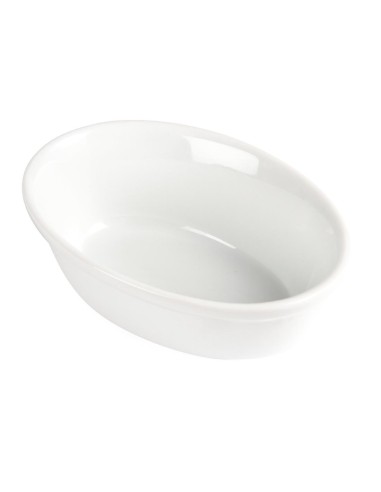 Plats à gratin ovales Olympia Whiteware 161x116 mm - Lot de 6