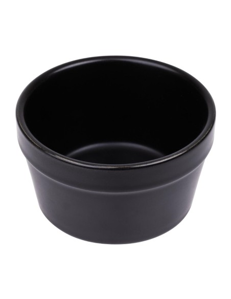 Ramequins noirs Olympia Mediterranean 95mm - lot de 6