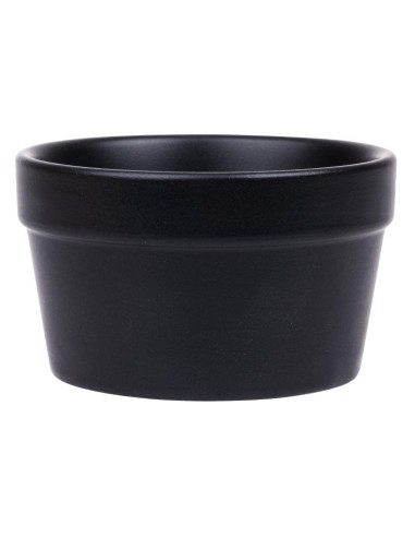 Ramequins noirs Olympia Mediterranean 77mm - lot de 6