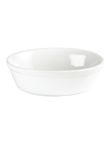 Plats à gratin ovales Olympia Whiteware 161x116 mm - Lot de 6