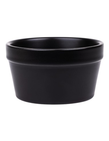 Ramequins noirs Olympia Mediterranean 95mm - lot de 6