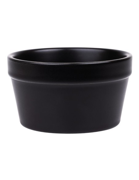 Ramequins noirs Olympia Mediterranean 95mm - lot de 6