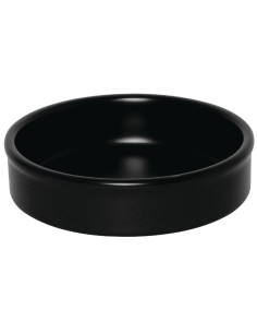 Plats empilables noirs Olympia Mediterranean 134mm - Lot de 6