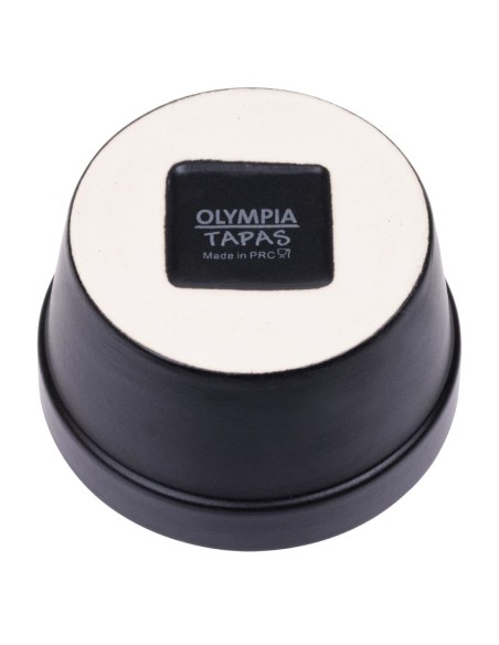 Ramequins noirs Olympia Mediterranean 77mm - lot de 6