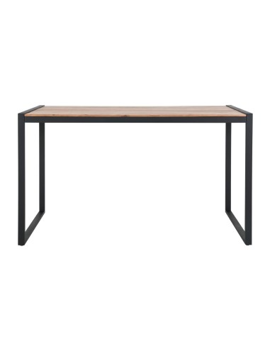 Table de bar industrielle Bolero 1800x900 mm - Acacia & acier noir
