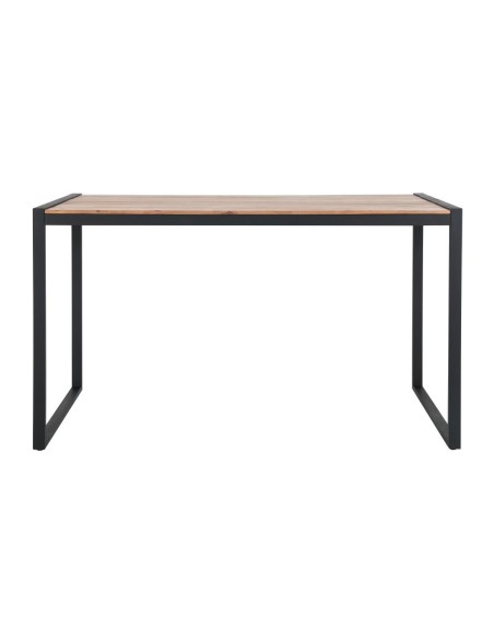 Table de bar industrielle Bolero 1800x900 mm - Acacia & acier noir