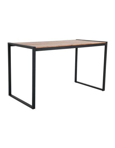 Table de bar industrielle Bolero 1800x900 mm - Acacia & acier noir
