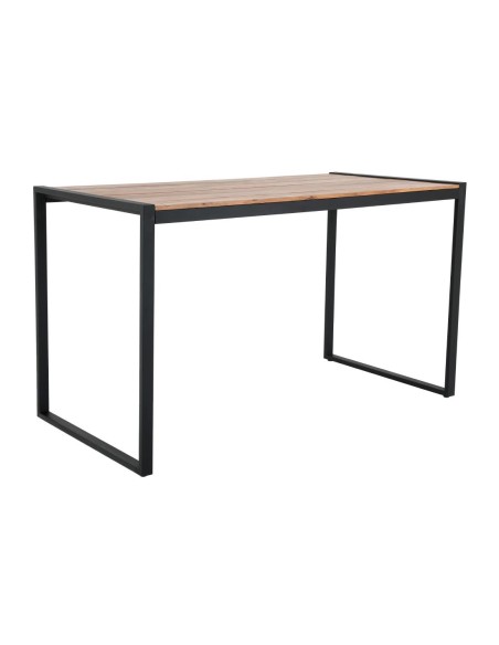 Table de bar industrielle Bolero 1800x900 mm - Acacia & acier noir