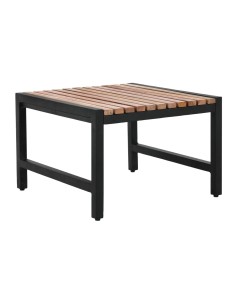 Tabourets de bar bas Bolero en acacia et acier - lot de 4