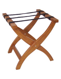 Support à bagages Bolero en bois d'hévéa - pliable et élégant