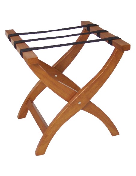Support à bagages Bolero en bois d'hévéa - pliable et élégant
