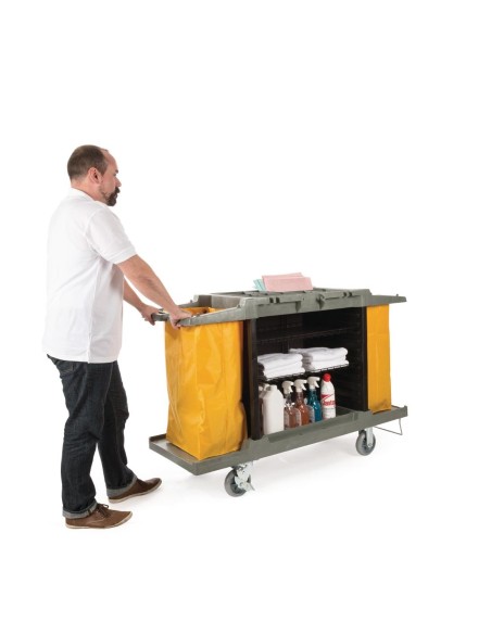 Chariot de nettoyage Jantex professionnel - 990x1460x540 mm