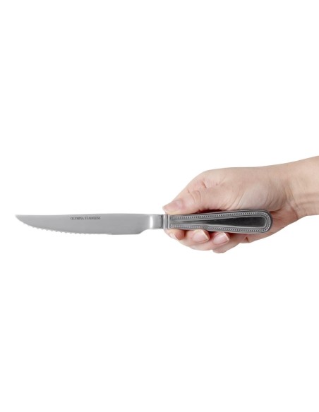 Couteau à viande Olympia Bead - lot de 12