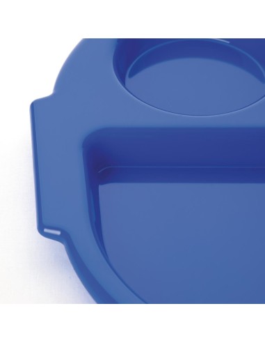 Petits plateaux repas Olympia Kristallon bleus - lot de 10