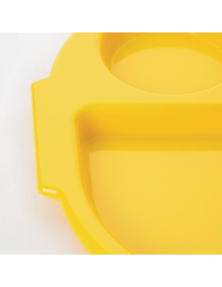 Plateaux repas compartiments jaune 321mm - Lot de 10 Olympia
