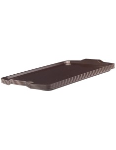Plateau stratifié rectangulaire wengé 640 mm Cambro 2