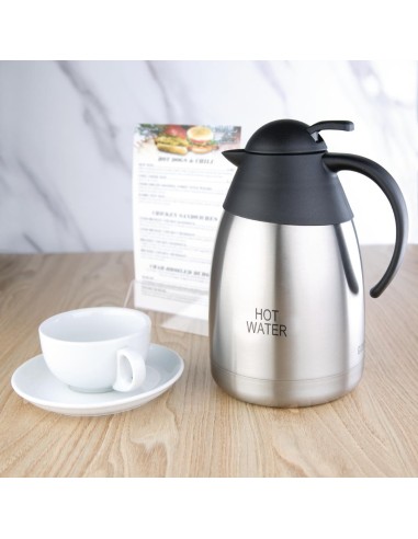 Pichet isotherme d'eau chaude Olympia 1,5 L - inox