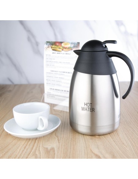 Pichet isotherme d'eau chaude Olympia 1,5 L - inox