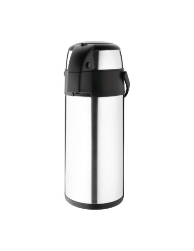 Pichet à pompe Olympia 5L - Isotherme inox