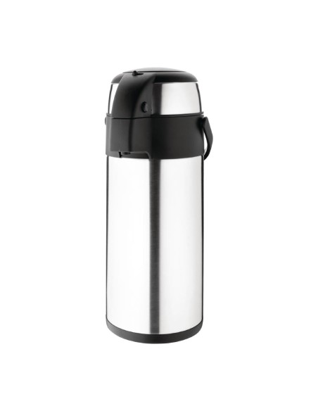 Pichet à pompe Olympia 5L - Isotherme inox