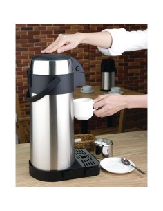 Pichet à pompe Olympia 5L - Isotherme inox 2