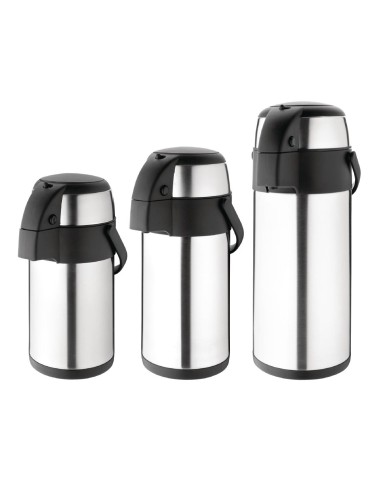 Pichet à pompe Olympia 5L - Isotherme inox