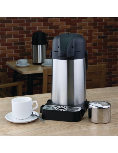 Pichet à pompe Olympia 1,9L - Isotherme inox