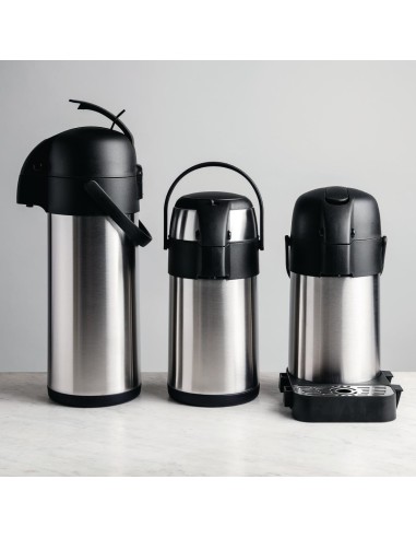 Pichet à pompe Olympia 1,9L - Isotherme inox