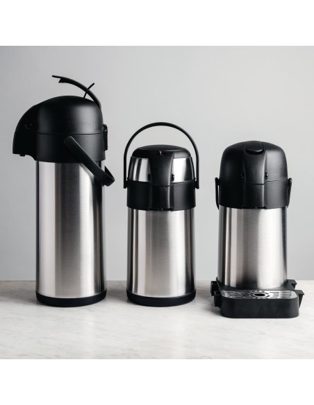 Pichet à pompe Olympia 1,9L - Isotherme inox