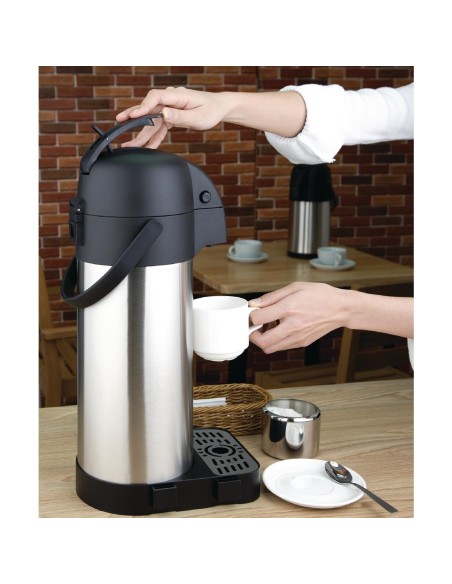 Pichet à levier Olympia 4L - Isotherme inox