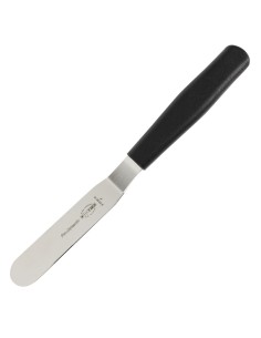 Spatule coudée Dick 10 cm - inox noir