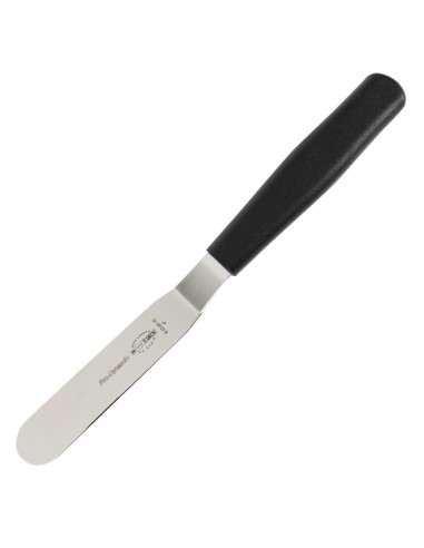 Spatule coudée Dick 10 cm - inox noir