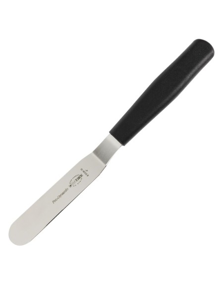 Spatule coudée Dick 10 cm - inox noir