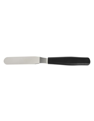 Spatule coudée Dick 10 cm - inox noir