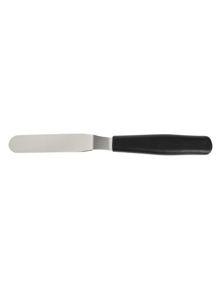 Spatule coudée Dick 10 cm - inox noir