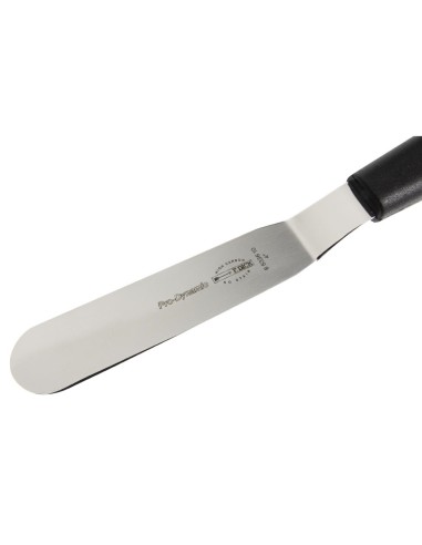 Spatule coudée Dick 10 cm - inox noir