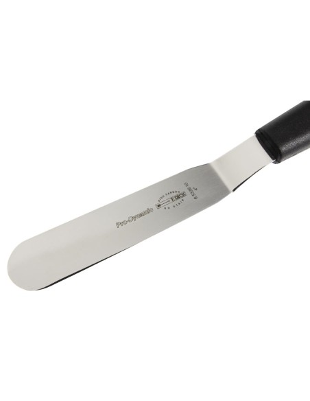 Spatule coudée Dick 10 cm - inox noir