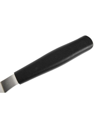 Spatule coudée Dick 10 cm - inox noir