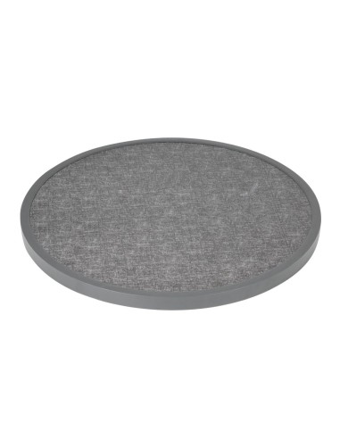 Plateau de table extérieur rond Bolero 580 mm - verre trempé noir