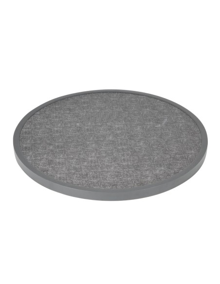 Plateau de table extérieur rond Bolero 580 mm - verre trempé noir