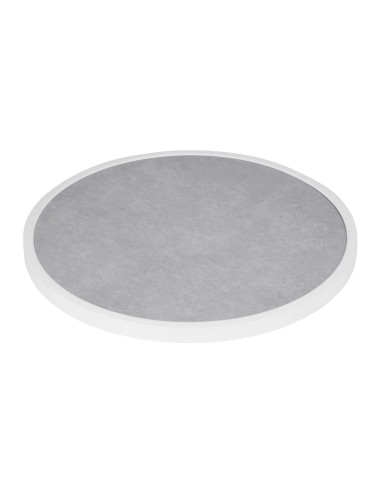 Plateau rond en verre trempé Bolero 580 mm - gris clair