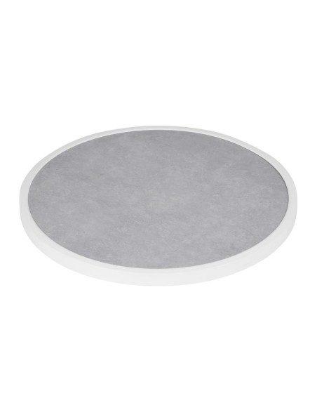 Plateau rond en verre trempé Bolero 580 mm - gris clair