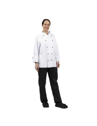 Veste de cuisine Whites Chicago manches longues blanche M