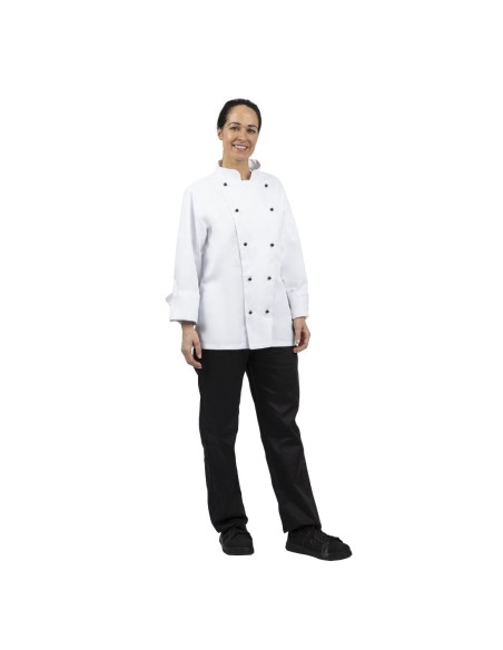 Veste de cuisine Whites Chicago manches longues blanche M