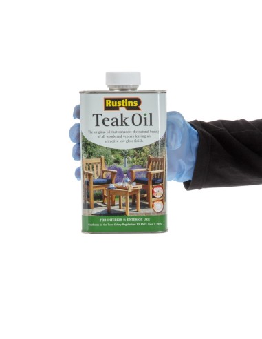 Huile pour teck Rustins 1 L - Protection bois extérieur