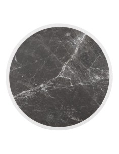 Plateau rond Bolero en verre trempé 580mm - granit foncé