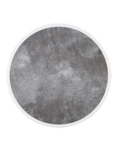 Plateau rond verre trempé Bolero 580mm - Pierre foncée