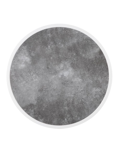Plateau rond verre trempé Bolero 580mm - Pierre foncée
